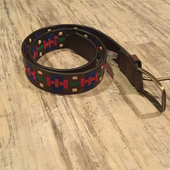 New Free People High Summer Embroidered Brown Belt - Picture 7 of 8